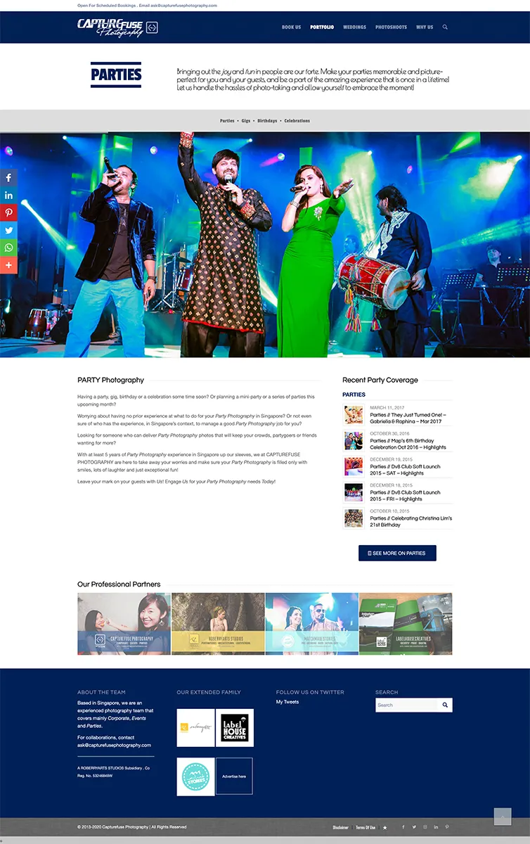 [Capturefuse Photography] Corporate Photography Portfolio - Party Photography