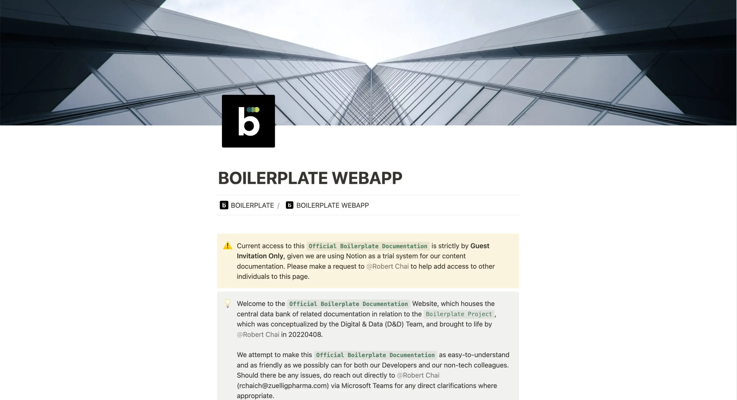 [Zuellig] Boilerplate Docs - Notion - Central-Source-Of-Truth Ecosystem Docs